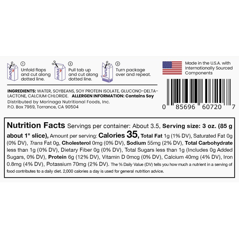 Mori-Nu Silken Tofu Lite Firm | Velvety Smooth and Creamy