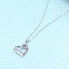 UEUC I LOVE YOU Mom Love Heart Necklace,925 Sterling Silver