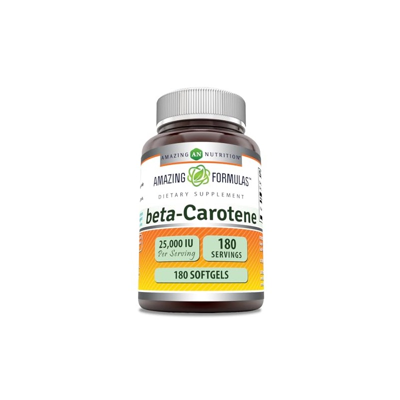 amazing nutrition Amazing Formulas Beta Carotene 25000 IU 180 Softgel