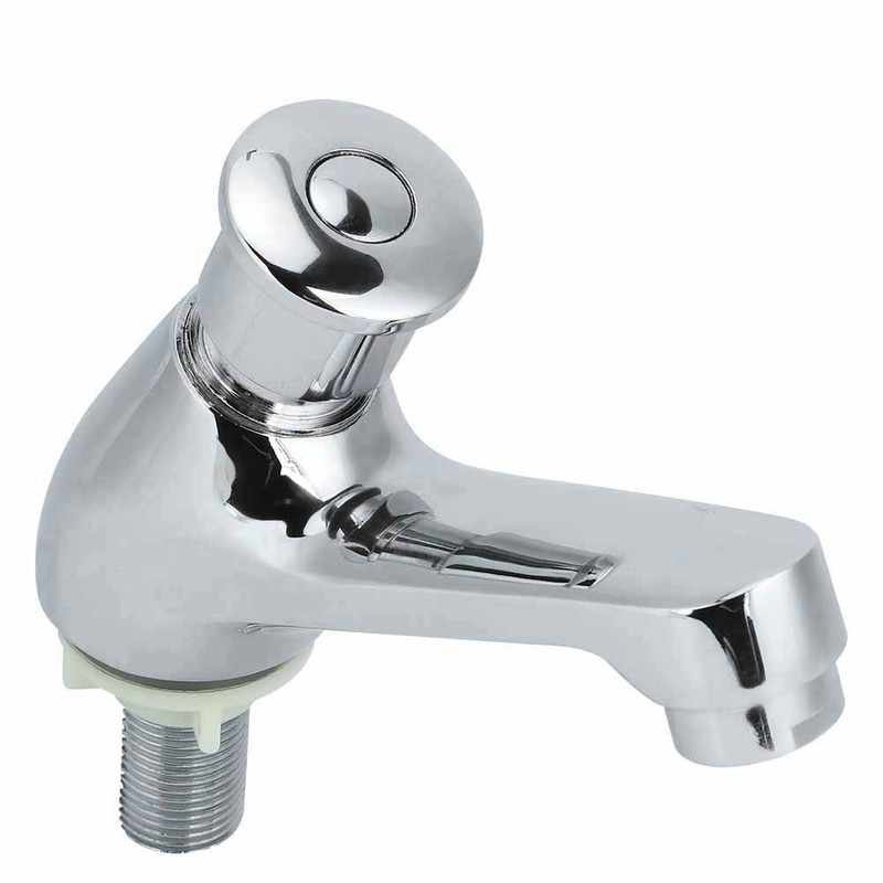 G1/2 Copper Time Delay Faucet Basin Sink Water Tap for