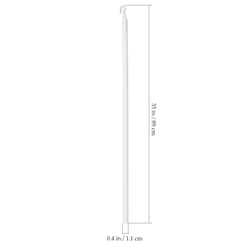 Clear Blind Wand 1 Set with Hook Detachable Vertical Window
