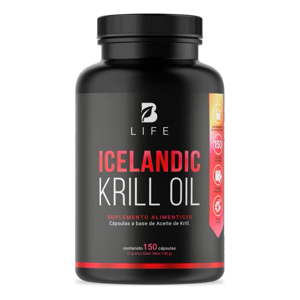Aceite De Krill 150 Caps 1000mg Astaxantina Epa Dha B
