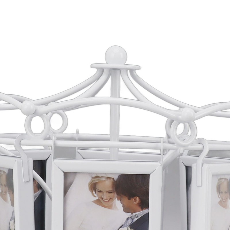 Rotating Photo Display Frame Multifunctional Removable Stable Metal Desktop Photo