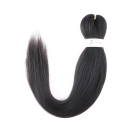 3 Packs Pre Stretched Braiding Hair Yaki 20inch Ombre Crochet Hair Easy to Braid Box Jambo Braids Hot Water Setting 4# Dark Brown