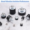 sourcing map M10 Thread Rubber Mounts, Vibration Isolators, Cylindrical Shock