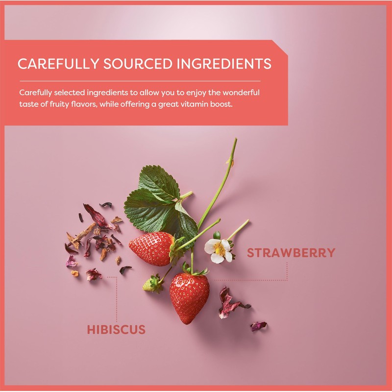 Wissotzky Strawberry Burst Herbal Tea (3 Pack - 60 Tea