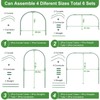 greenhouse hoops for raised beds ,8 Sets Garden hoops of