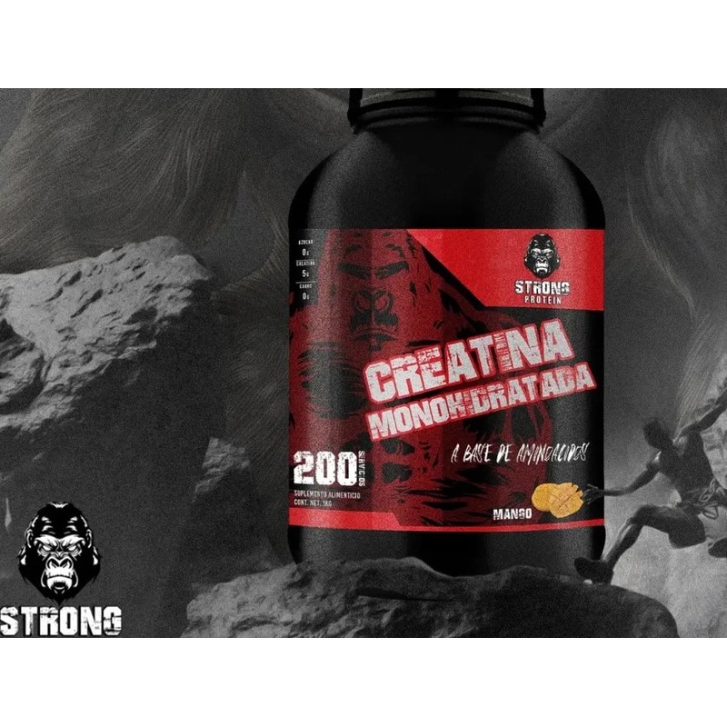 Creatina Monohidratada 1kg Strong Protein Varios Sabores