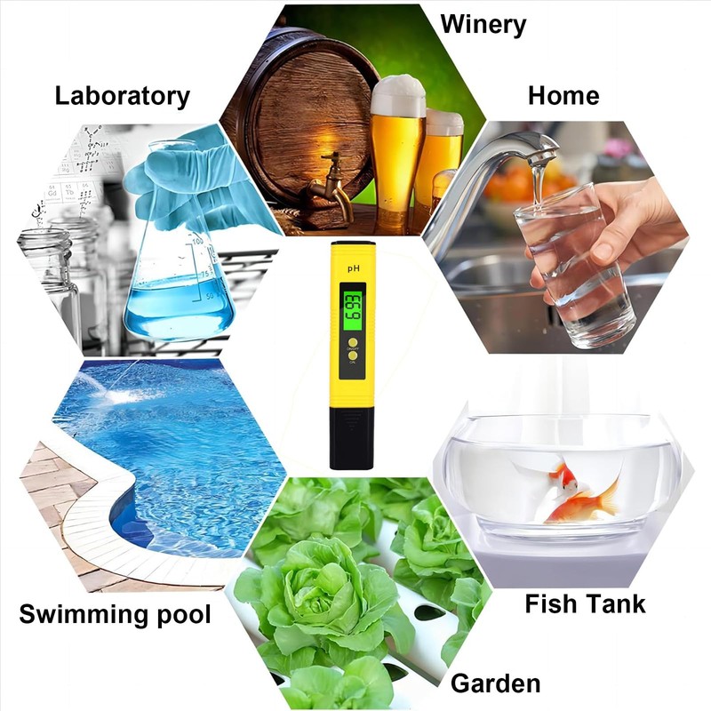 PH Meter, PH Value Meter, PH Meter with LCD Display,