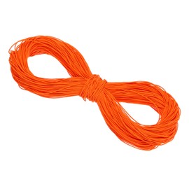 PATIKIL 109 Yards(100m) Elastic Cord Heavy Stretch String Rope 1mm for Crafting DIY Sewing Hook Straps Camping Tie Down Strap, Dark Orange