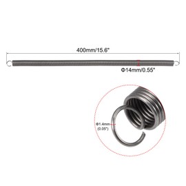 sourcing map Compression Spring,14mm OD,1.4mm Wire Size,700mm Extended Length,400mm Free Length,Spring Steel,3.8kg Load Capacity,Grey