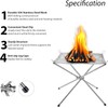 Portable Fire Pit for Camping, Outdoor Foldable Firepit Fireplace with