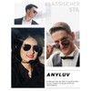 ANYLUV Polarised Sunglasses Men Women Premium Metal Frame Unisex with