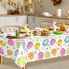 YaYaFunFun 2pcs Easter Table Cloth Party Plastic Easter Bunny Tablecloths,137