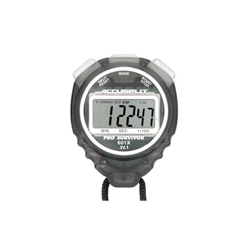 ACCUSPLIT Pro Survivor - A601XBK Stopwatch, Clock, Extra Large Display
