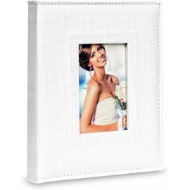worldus WEDDING PHOTO ALBUM 8X10 SLIP IN POCKETS, HOLDS 52 TOP LOAD VERTICAL 8X10 PICTUR