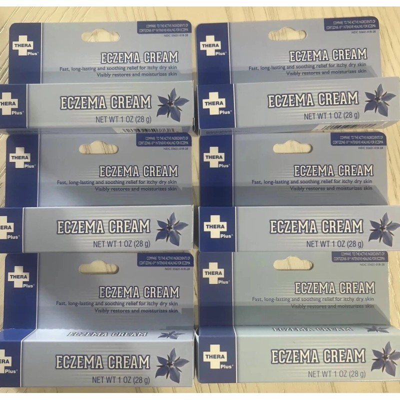 Thera PLUS 6 Packs Hydrocortisone Cream 1% Thera PLUS Eczema