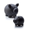 Ceramic Piggy Bank for Writing on Blackboard Varnish with Chalk