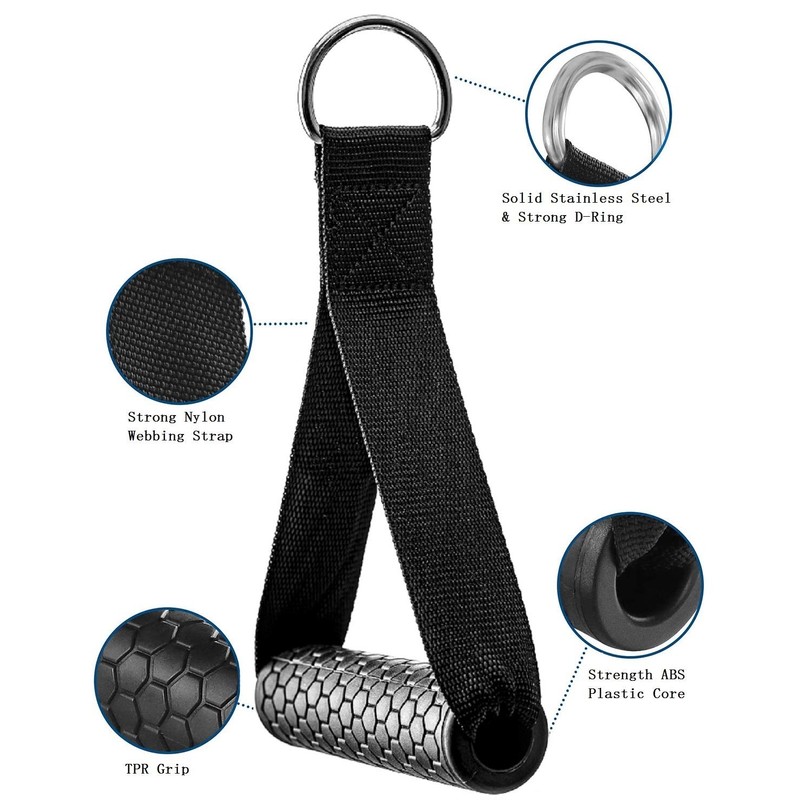 AIKESIWAY Exercise Cable Handles,Cable Machine Attachment Handles,Cable Handles Compatible with