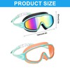 Swim Goggles for Kids 3-15, Anti-Fog, Anti-UV, No Leak, Wide