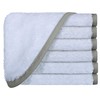 QCS Towels - Hotel Collection 6 Pack Premium White Face