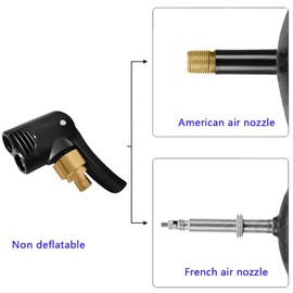 Car Valve Lever Plug Car Valve Adapter, Car Tyre Air Chuck Car Valve Lever Plug Tyre Valve Tyre Air Chuck Air Pumps Clip Thread Nozzles Valve Connection Adapter (1 Piece, Non Deflatable)