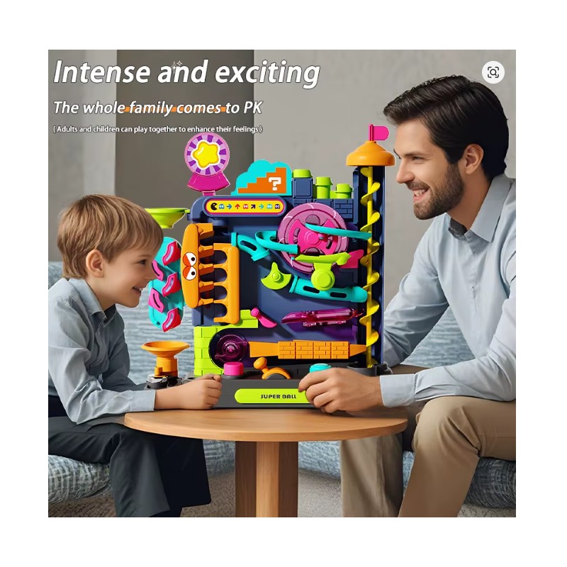 Toolzia Montessori Multi-Layer Rolling Ball Track Toy