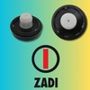 Zadi Tip Pipe Connection A Three Spokes, black