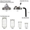 Stainless Steel Mason Jar Pour Spout & Juicer Lid, Reusable