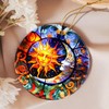 Touber Christmas Sun and Moon Ceramic Ornament, 2024 Christmas Tree