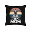 GSP Mom German Shorthaired Pointer Sunset Throw Pillow