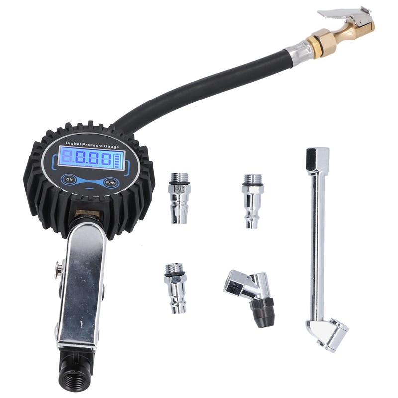 300PSI Tire Inflator Meter LCD Digital Display Inflation Pressure Gauge