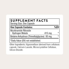 THORNE - NiaCel 400 - NAD Supplement - Nicotinamide Riboside - Support Healthy Aging, Cellular Energy Production & Sleep-Wake Cycle* - NSF Certified for Sport - Gluten Free - 60 Servings