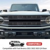 SQQP Front Grill Insert Mesh Grille Inserts Cover Kit 6Pcs