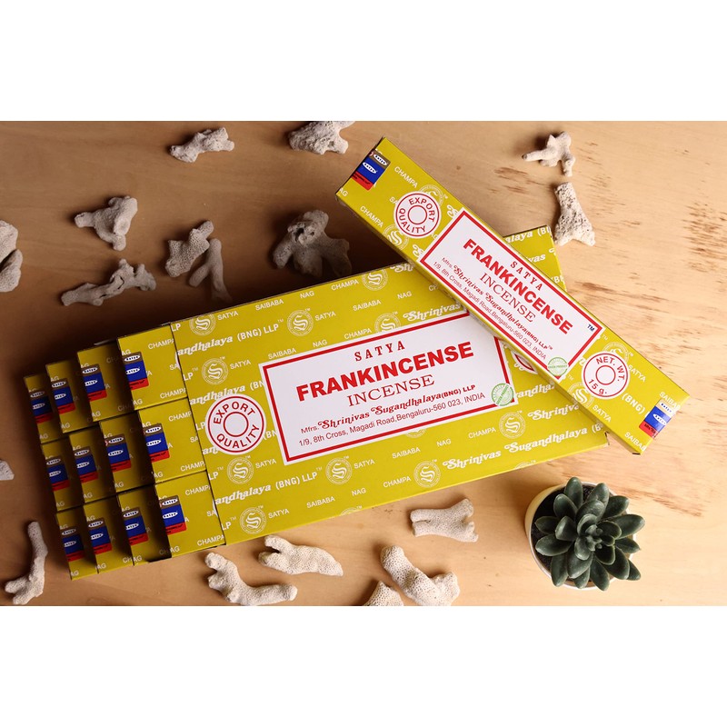 EARTH Satya Frankincense Incense Sticks 15 GMS (Pack of 12)
