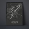 Vacentures Nürburg Race Track Poster - Gift for Motorsport Fans