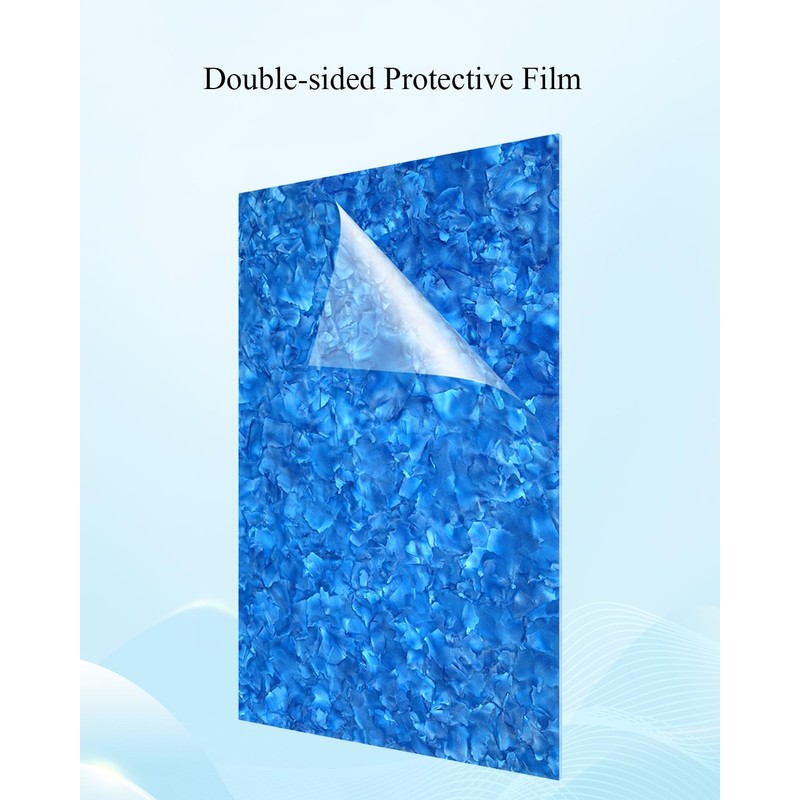 TOEPODO Pearl Mineral Crystal Acrylic Sheets 1/8 Thick Cast Acrylic