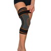 Knee Brace with 2 x Drawstrings, Black/Orange