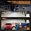 BAOLICY 4x6In LED Headlights DOT Approved 2PCS Hi/Low Beam White/Amber