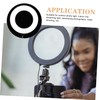 LALAFINA 1 Set Desktop Tripod Fill Light Brightness LED Ring