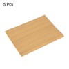 MECCANIXITY Dollhouse Floorboards 8.3 Inch x 5.8 Inch Teak Wood