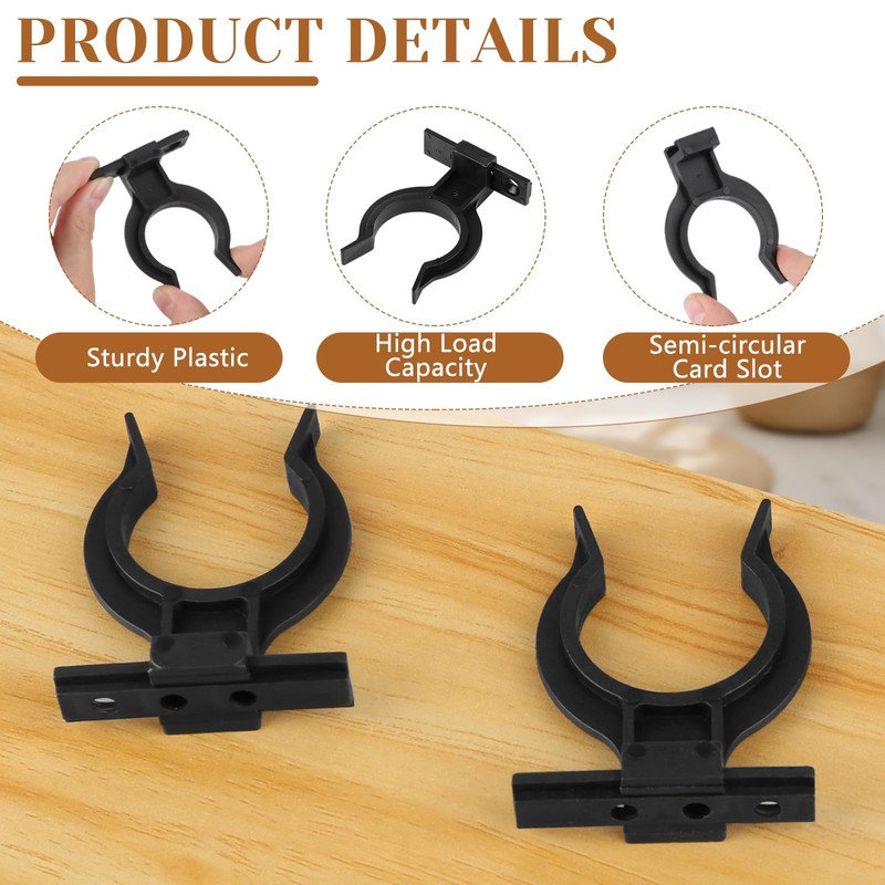 Pack of 14 Kitchen Pedestal Mounting Clips, Skirting Board Clips