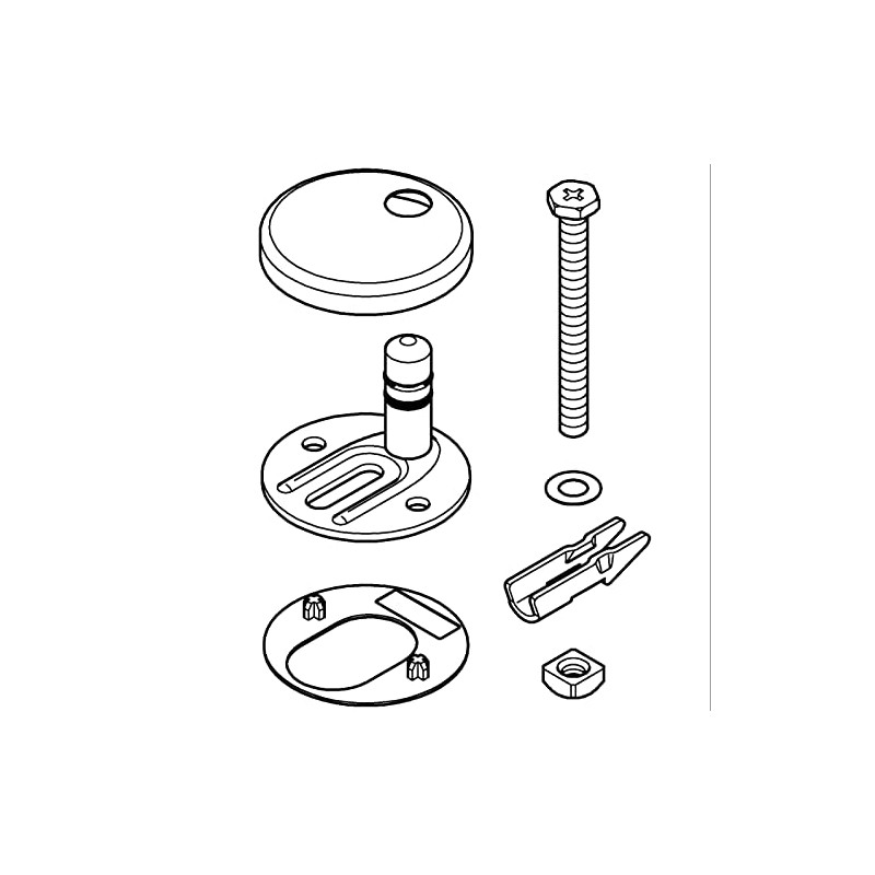 GROHE Mounting Kit for Construction Ceramic Toilet Seat and Lid