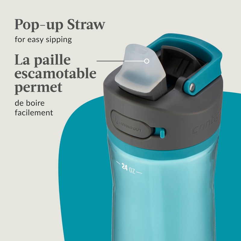 Contigo Ashland 2.0 Water Bottle with Straw and Leak-Proof Locking