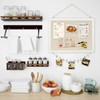 DOLLAR BOSS Bulletin Boards with Linen 1-Pack 16''X 12'' Double-Sided