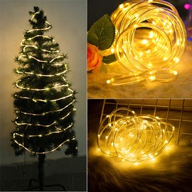 Fairy Lights, Eruibos Waterproof, Outdoor/indoor Copper Fairy Lights With Remote Timer For Bedroom, Balcony Furniture, Party, Christmas