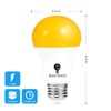 2 Pack LED Dusk to Dawn A19 Bug Light Bulbs,