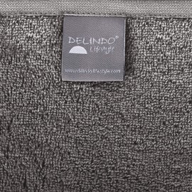 Delindo Lifestyle® Colares Series Towels, Set of 6 in Various Sizes and Colours, 80 x 200 cm