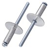 Wensilon(150 pcs) 3/16 * 1/2" Large Cap Open End Aluminum