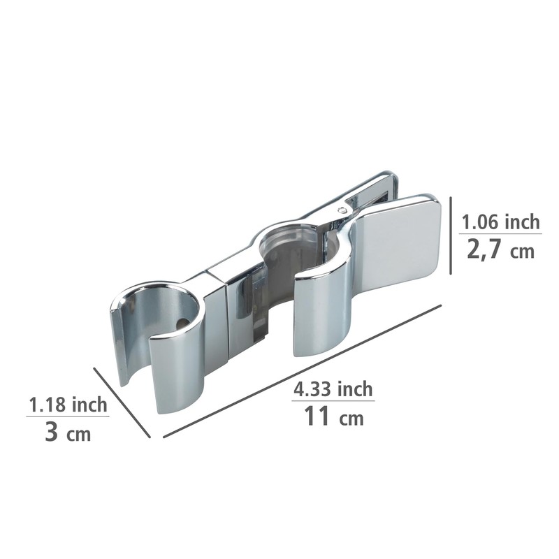 WENKO Shower Glider Metal Shower Head Holder Universal Fits 19-25mm